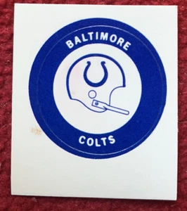 1970 Baltimore Colts Banana Vintage Football Sticker Helm NFL AFL Decal alt 1 - Bild 1 von 2