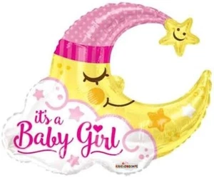 Caleidoscopio 36 pulgadas It's a Girl globo lunar suministros de fiesta para baby shower - Imagen 1 de 1