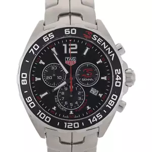 TAG Heuer Formula 1 Ayrton Senna CAZ1015 Black & Red 43mm Herrenuhr - Bild 1 von 10