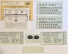 CHAMP O SCALE DECAL-MDT/NYC FREIGHT REEFER - BLACK & WHITE LETTERING - #R-110