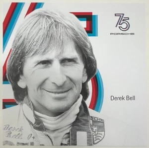 Derek Bell Porsche Race Car Driver 6x6 Exclusive Card British 75th Anniversary - Picture 1 of 2