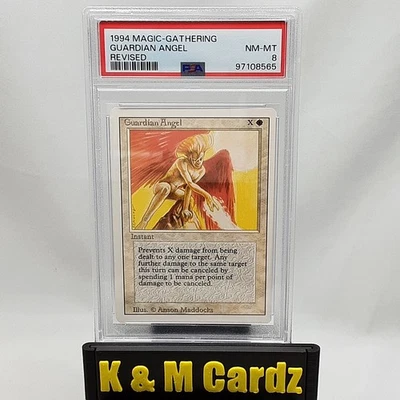 MTG - Revised - Guardian Angel - Graded - PSA 8 - Vintage - Image 1 of 4