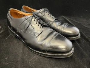 ALLEN EDMONDS Comfort Clásico Para Hombre Oxford Cuero Negro EE. UU. 13D Suela Vibram - Imagen 1 de 13