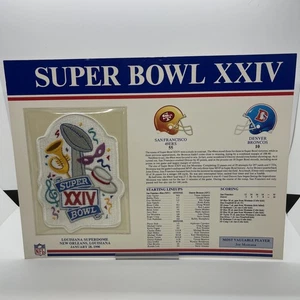 Patch Super Bowl - Superbowl XXIV 49ers Vs Broncos - Foto 1 di 4