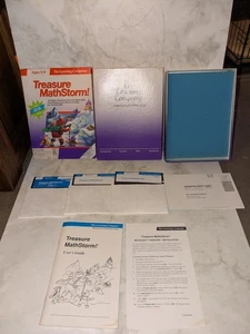 Learning Company Treasure MathStorm vtg Big Box PC Game IBM Floppy 5.25" Floppy - Picture 1 of 8