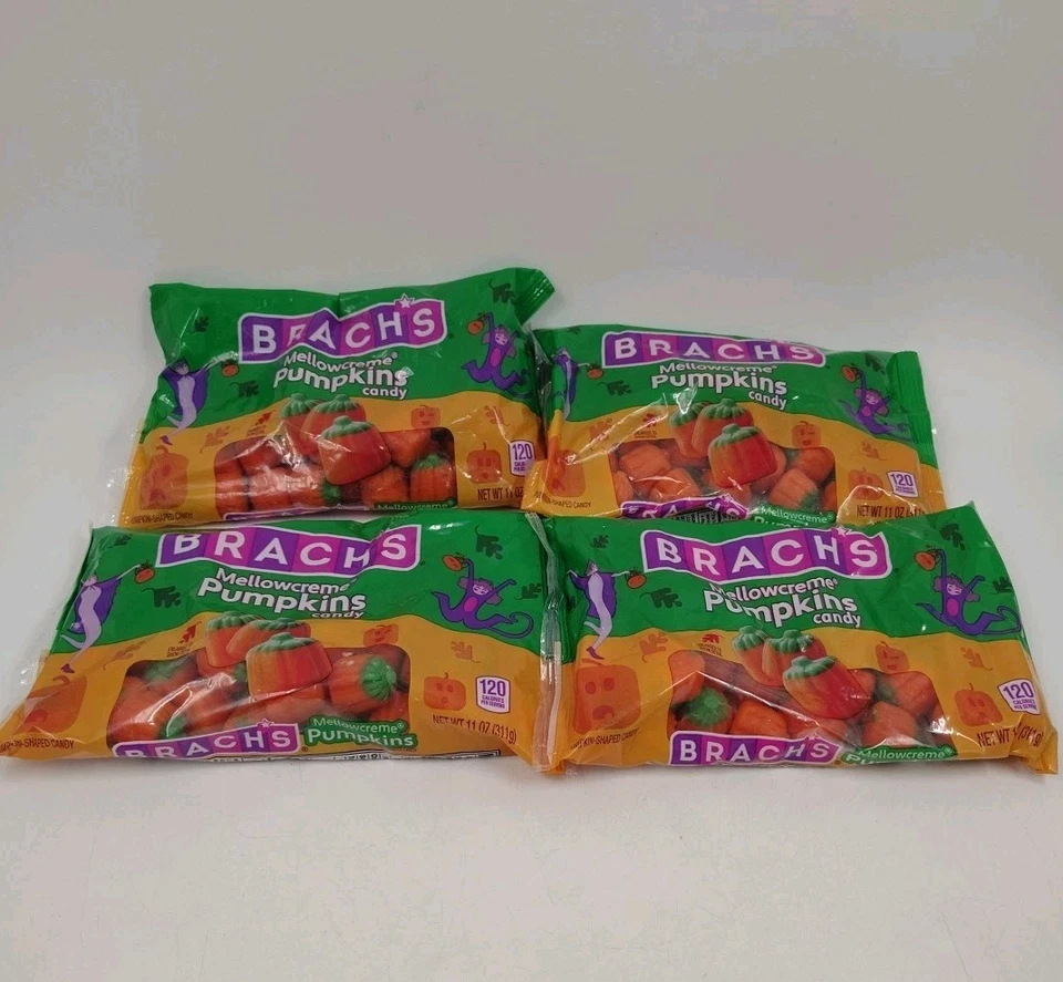 17 Brach's Mellowcreme Pumpkins 11 Oz Bag - Made With Real Honey Halloween Candy