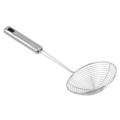 1Pice Stainless Steel Ladle & Spider Skimmer Fry Spoon Mesh Strainer - Image 1 of 3