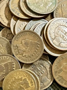 🔥 Indian Head Cent Penny - 1859-1909 1 Random Indian Head Cent - BUY IN BULK 🔥 - Picture 1 of 9