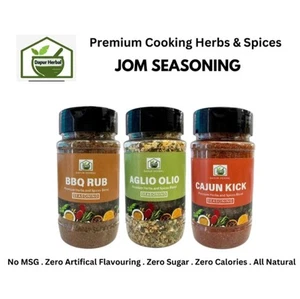 Dapur Herbs Halal Seasoning Bundle. Cajun Kick + BBQ Rub + Aglio Olio - Picture 1 of 7