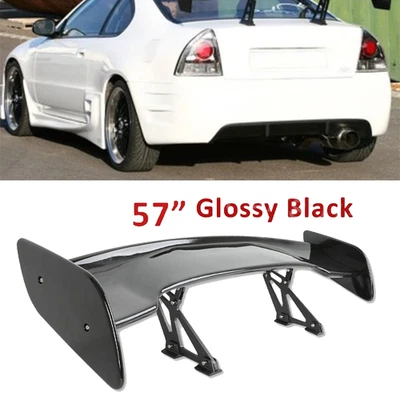 Glossy Black 57" Rear Spoiler Wing Truck GT-Style For Honda Prelude Integra Foto 1 de 4
