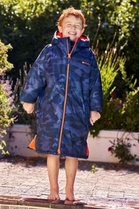 Mountain Warehouse Kids Tidal Printed Changing Robe Boys Girls Waterproof Jacket - Picture 1 of 48