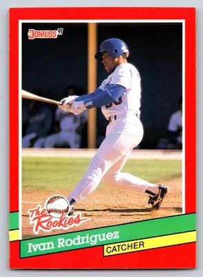 Donruss The Rookies #33 1991 Ivan Rodríguez Rookie RC Texas Rangers. (193) Foto 1 de 2