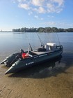 Saturn SK385 Inflatable Fishing Boat, 14 ft, 1.2 mm reinforced PVC
