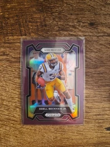 2024 Panini Prizm NFL Draft Picks Odell Beckham Purple /75 Card JR - Picture 1 of 2