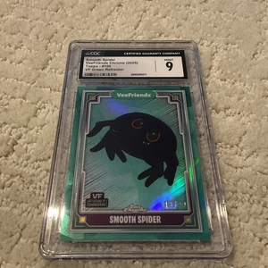 Topps Chrome VeeFriends Smooth Spider Green Refractor /99 CGC MINT 9 - Picture 1 of 7