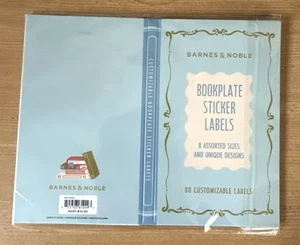 NWT Barnes & Noble Customizable Bookplate Sticker Labels, 80 Labels, Sealed - Picture 1 of 6