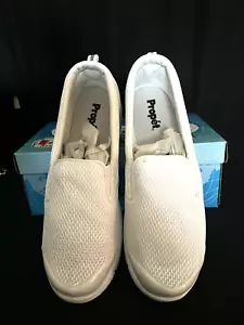 Womans White Prophet Travel Walker Slip On Tennis or Walking Shoe Size 12M NIB - Picture 1 of 9
