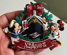 Disney Cruise Line /" Mickey Icon Candy Cane Stripe/" Christmas Ornament NEW