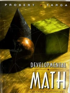 DEVELOPMENTAL MATH - CANADIAN APPLICATIONS By Probert & Targa EUC - Picture 1 of 3