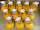 Vintage Carnival Ducks x12 gewichteter Kunststoff Pick A Duck Hut gebraucht faires Spiel sauber