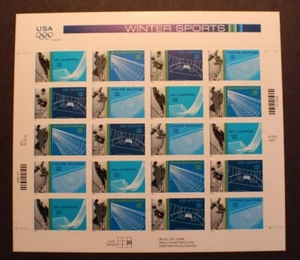 Scott 3552, 3553, 3554, 3555, Winter Olympics, 2001, 34c, sheet of 20 - Picture 1 of 1
