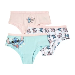 Disney Lilo & Stitch Girls 3PK Hipsters Knickers, Pack of 3 Girls Underwear - Picture 1 of 4