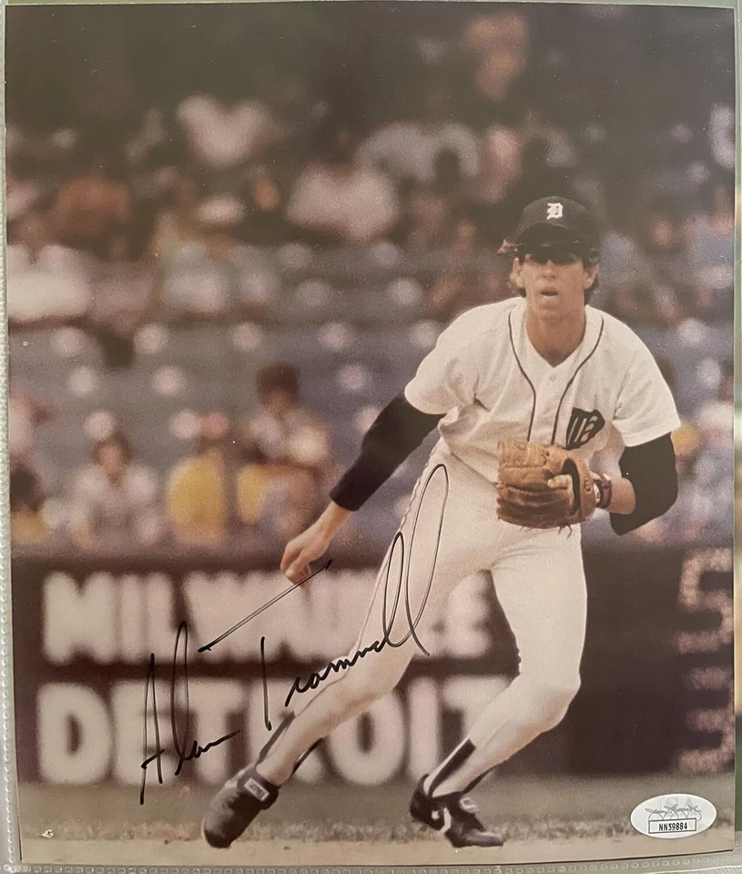 Alan Trammell Signed Autographed Glossy 8x9 Photo Detroit Tigers : JSA COA - Image 1 of 2