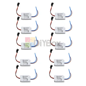 10Pcs AC 3X1W 85V-265V to DC 12V LED Electronic Transformer Power Driver - Picture 1 of 6