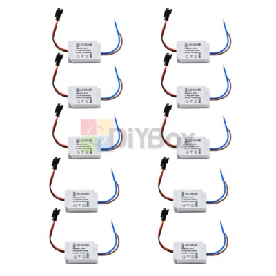 10Pcs  LED Electronic Transformer Power Driver AC 3X1W 85V-265V to DC 12V  - Image 1 of 4