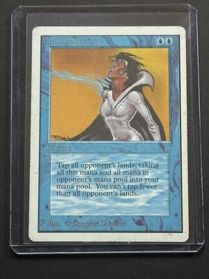 MTG Drain Power Unlimited Good Condition Lightly Played Magic Card - Image 1 of 4