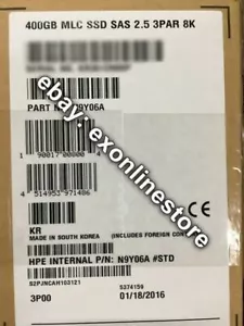 N9Y06A - 400GB SAS SFF (2.5in) Solid State Drive for HPE 3PAR StoreServ 8000 - Picture 1 of 1