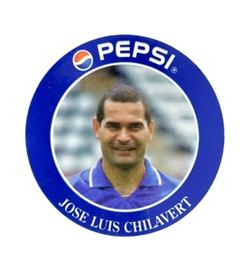 1995 Pepsi Team Argentina Jose Luis Chilavert Velez Sarsfield Round Sticker  - Picture 1 of 3