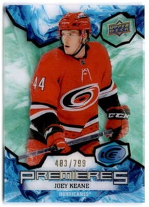 2021-22 Upper Deck Ice Green #190 JOEY KEANE RC /799  Carolina Hurricanes
