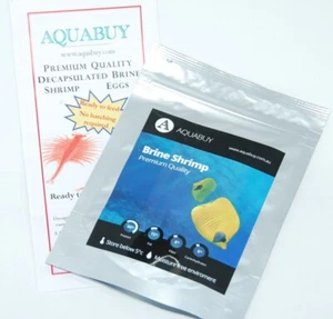 30 grams Decapsulated Fish Food Eggs in Foil Zip Bag Lock-Natural fish Food - Picture 1 of 6
