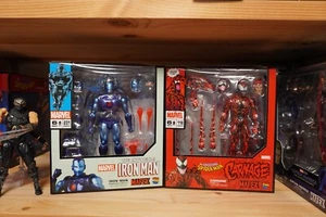 MAFEX IRON MAN Stealth Ver. No.231 & CARNAGE Comic Ver. No.118 Action Figure Set - Picture 1 of 6