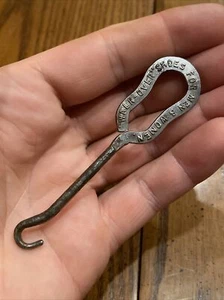 Antique Shoe Lace Puller Button Hook Advertising WALK-OVER SHOES FOR MEN & WOMEN - Picture 1 of 14
