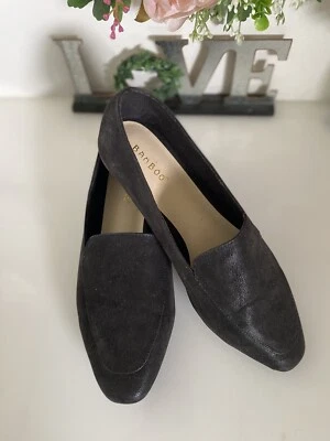 Bamboo Womens Purist 05 Black Faux Leather Flat Slip On Loafer Shoes Size 9 NWOT - Image 1 of 4