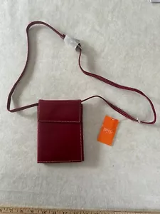 Latico Women's Burgundy Leather Foldable Wallet with Strap (NEW) - Picture 1 of 19