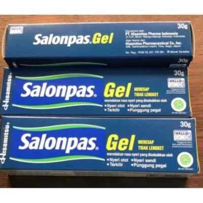 Gel SALONPAS (30GR) 2 piezas se utiliza para ayudar a aliviar el dolor muscular, cintura, dolor muscular Foto 1 de 4