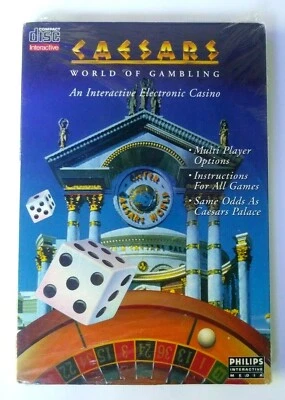 Phillips CD-I Caesars World of Gambling Vintage 1991 Casino Game NEW SEALED - Image 1 of 4