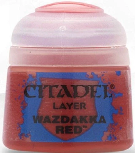 GAMES WORKSHOP Citadel Colori Warhammer 40.000 Age Of Sigmar Layer 22-07 Wazdakka Red
