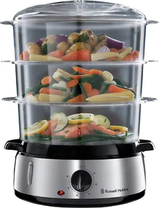 Cook@Home 9L Food Steamer, RHSTM3, 800W, 3 Tiers with 9L Total Capacity, Built-I - Picture 1 of 12