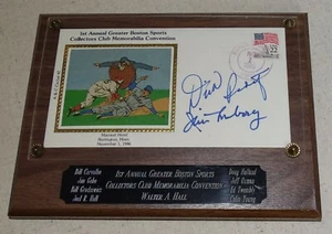 1st Annual Greater Boston Sports Collectors Club Show Autographed Staff Plaque - Picture 1 of 2