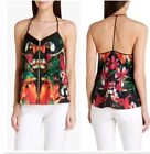 Ted Baker Tropical Floral Toucan T-strap Tank Top Camisole Size Small