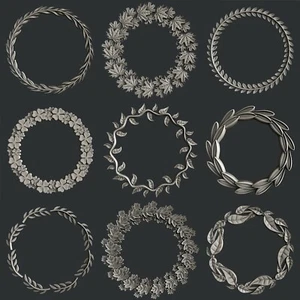 3d STL models for CNC, Artcam, Aspire, relief foliage - Picture 1 of 10