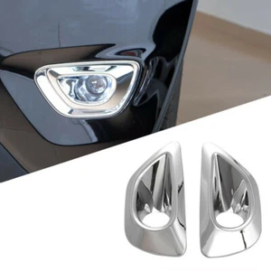 For Jeep Grand Cherokee 2014-2018 Fog Light Cover Lamp Bezel Chrome Molding Trim - Picture 1 of 4