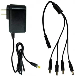 Night Owl Security SPF-CAMP-2A Camera Adapter with 4-Way Power Black - Picture 1 of 1