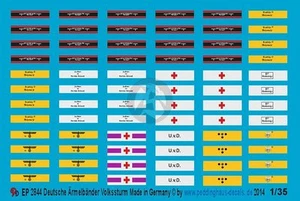 Pulseras/títulos de brazalete alemanes Peddinghaus 1/35 Volkssturm & Auxiliaries 2844 - Imagen 1 de 1