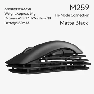 AJAZZ M259 Magnesium-Aluminium-Gaming-Maus PAW3395 Dreifach-Modus-Verbindung - Bild 1 von 22