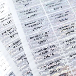 Garantie Siegel | laufende Seriennummer | 25er Bögen | 15x30mm | Warranty | Void - Bild 1 von 8